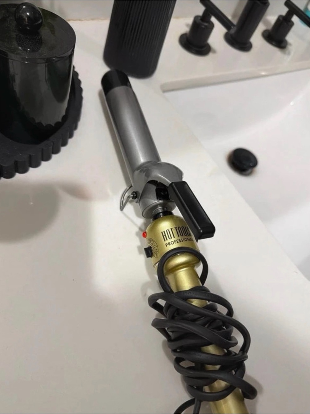 Hot Tools Gold Curling Iron for Women - Gold & Silver
